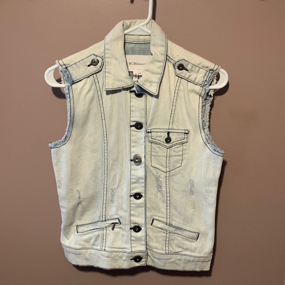 Early 2000s BCBG Denim Vest
